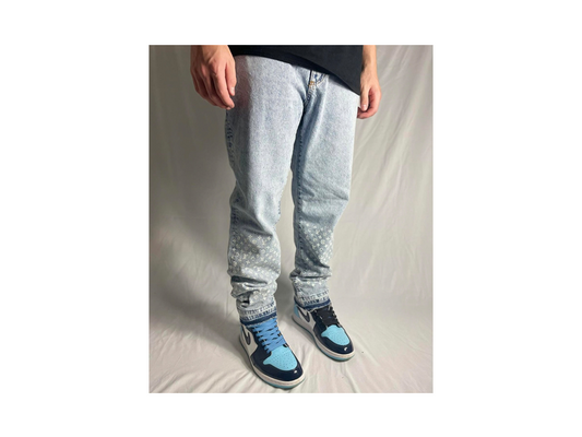 Custom Drawing Baggy Jeans