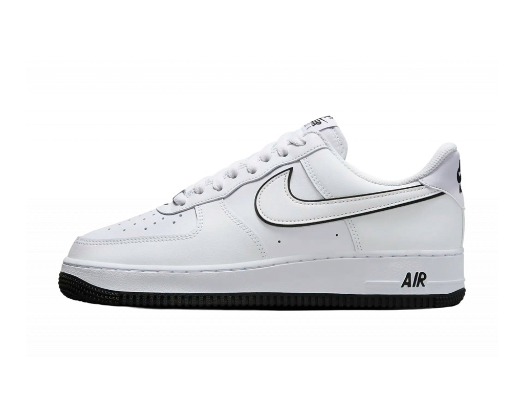 Nike Air Force 1 '07 Low White Black Outline Swoosh