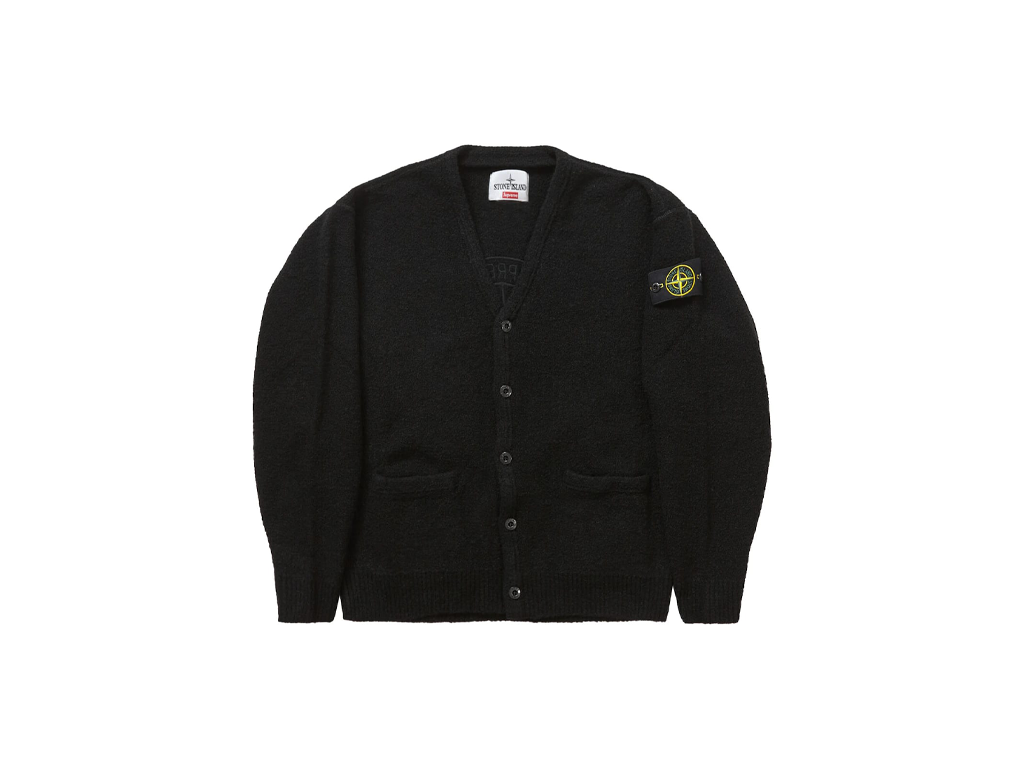 Supreme Stone Island Boucle Cardigan Black