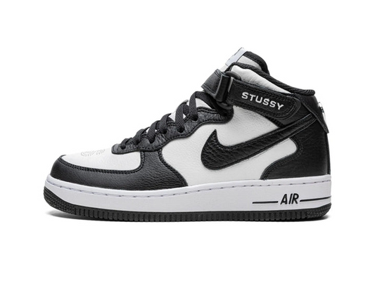 Nike Air Force 1 Mid Stussy Light Bone Black