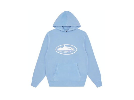 Corteiz Alcatraz Hoodie Baby Blu