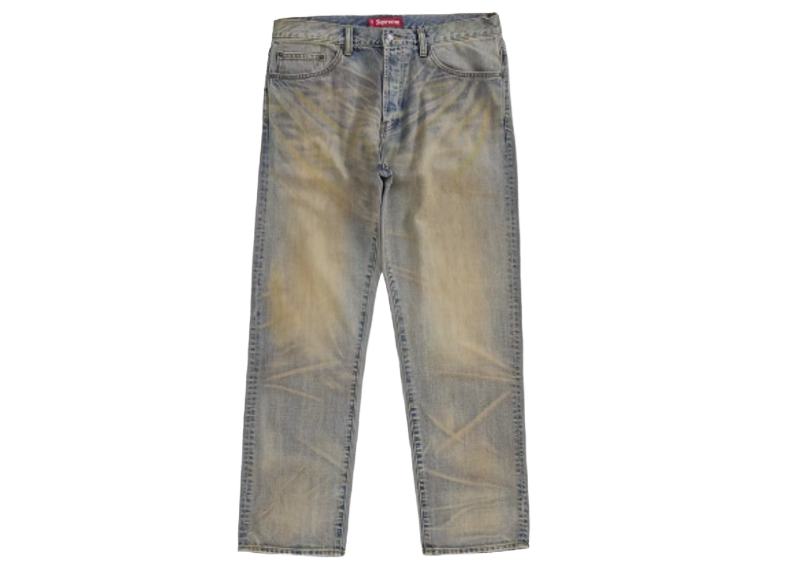 Supreme Regular Jean (FW25) Dirty Indigo-Supreme-pikastore.cz