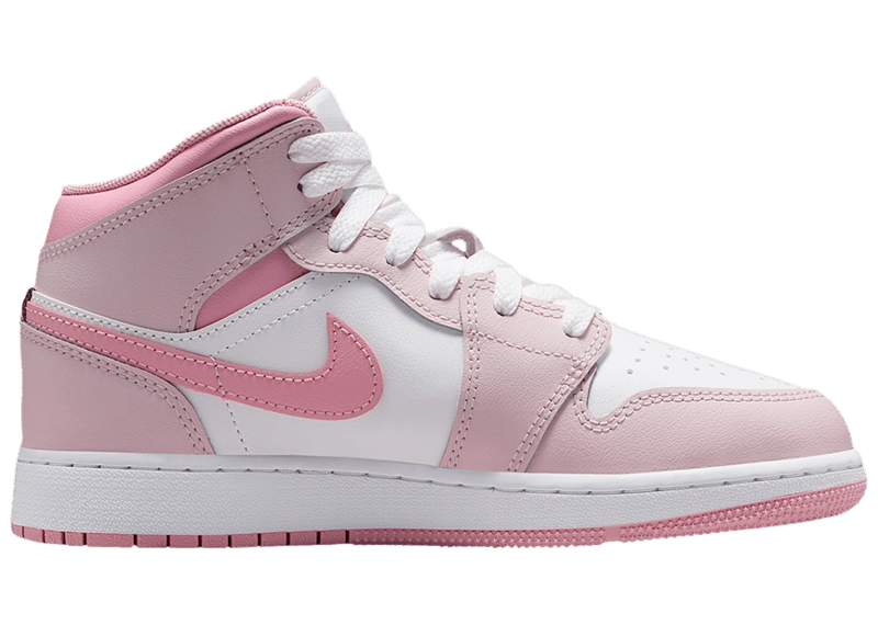 Jordan 1 Mid Pearl Pink White (GS)-Nike-pikastore.cz