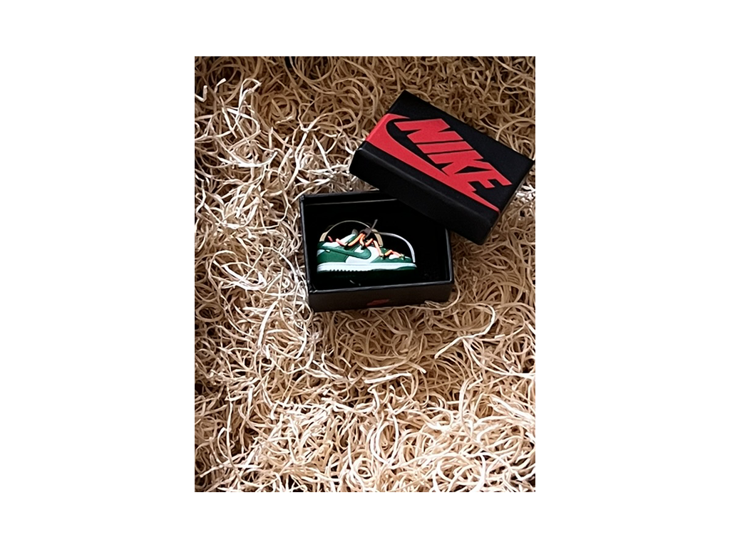 3D Keychain Nike Dunk Low Off White Pine Green Michigan State