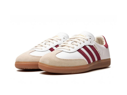 adidas Samba Sporty & Rich White Collegiate Burgundy