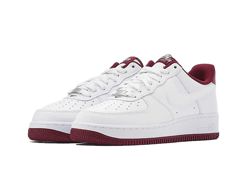 Nike Air Force 1 07 White Dark Beetroot