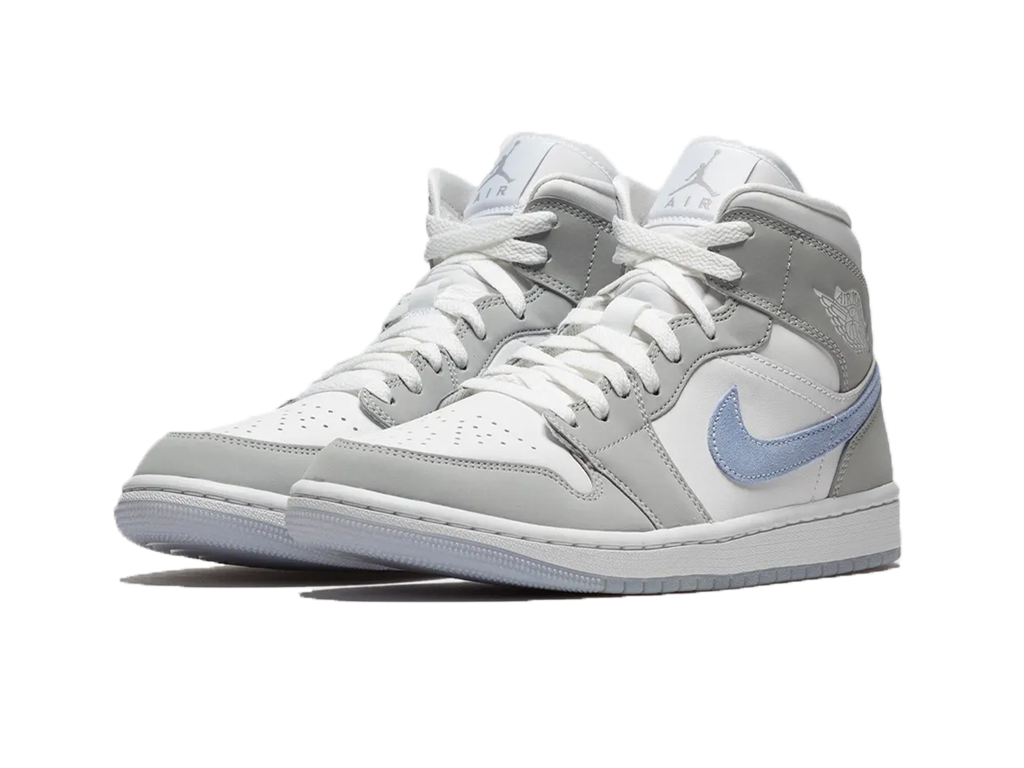 Nike Jordan 1 Mid Wolf Grey Aluminum (Women's)