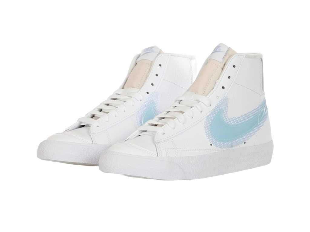 Nike Blazer Mid 77 White Glacier Blue (Women's)-sneakers-Nike-pikastore.cz