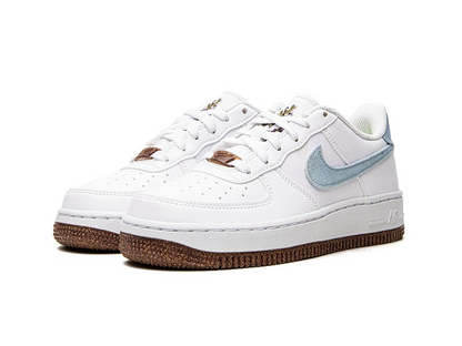 Nike Air Force 1 Low LV8 Indigo Canvas Cork White (GS)