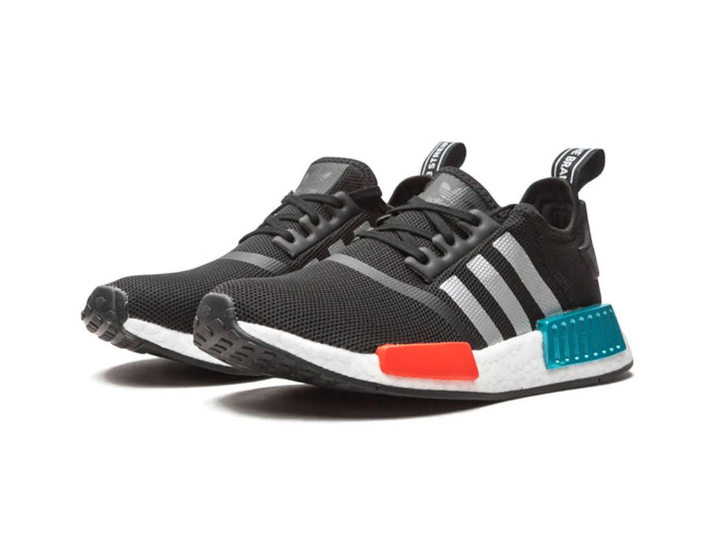 Adidas NMD R1 Core Black Silver Metallic (GS)