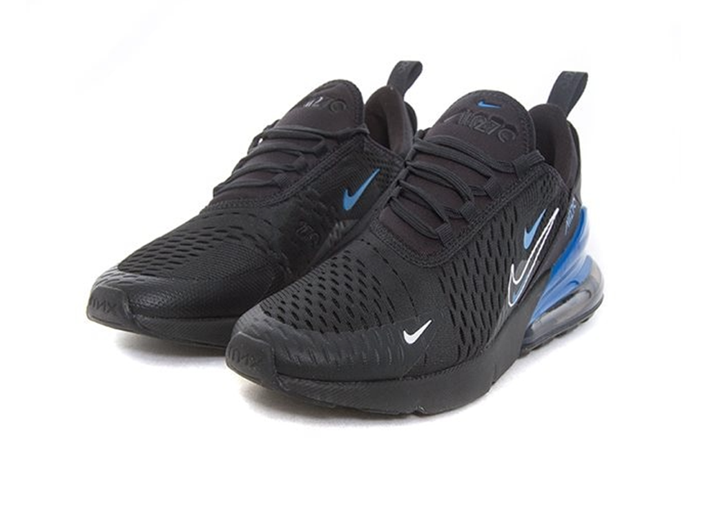 Nike Air Max 270 GS Multi-Swoosh - Black Dark Marina Blue