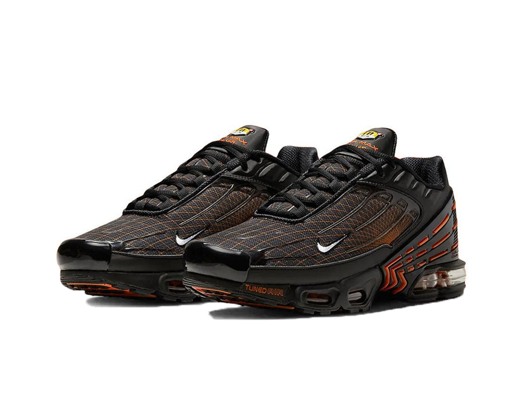 Nike Air Max Plus 3 Black Orange Spirograph