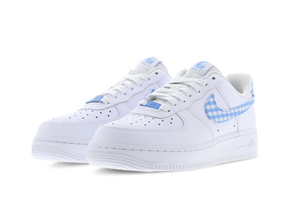 Nike Air Force 1 Low '07 Essential White University Blue Gingham