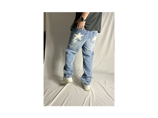 Custom Star Blue Jeans