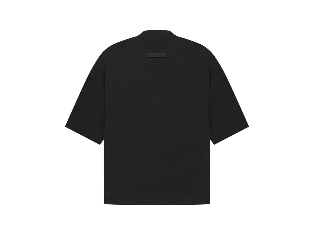 Fear of God Essentials S23 Arch Logo T-Shirt Black - PIKASTORE