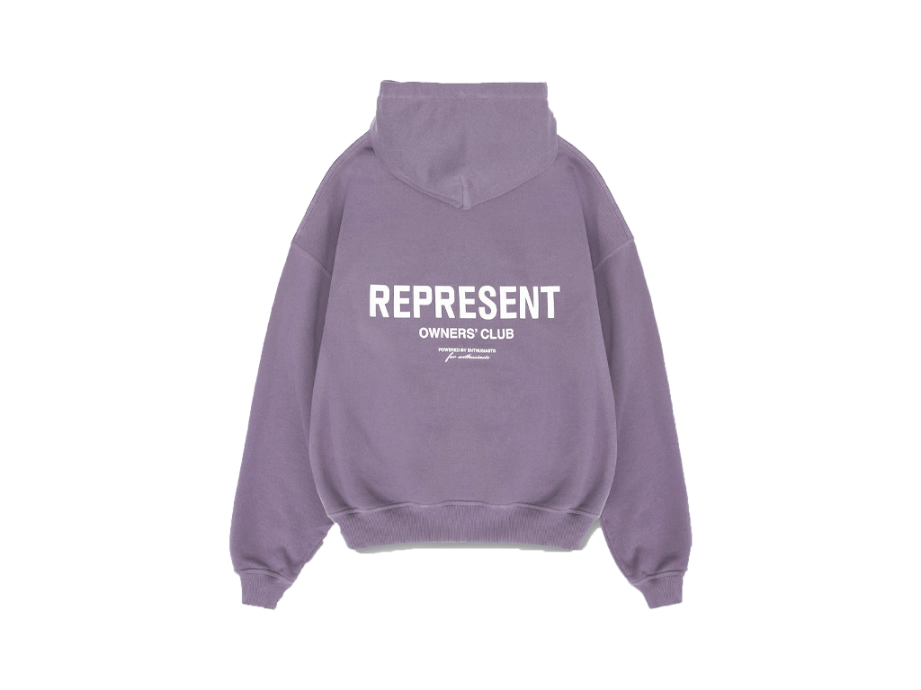 Represent Owners Club Zip-Up Vintage Violet Hoodie