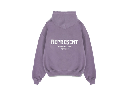 Represent Owners Club Zip-Up Vintage Violet Hoodie