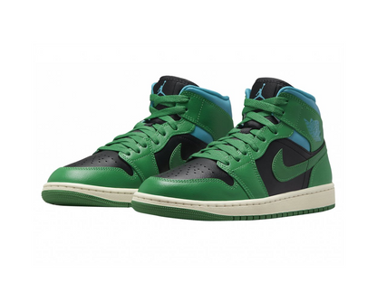 Nike Jordan 1 Mid Lucky Green Aquatone (Women's)