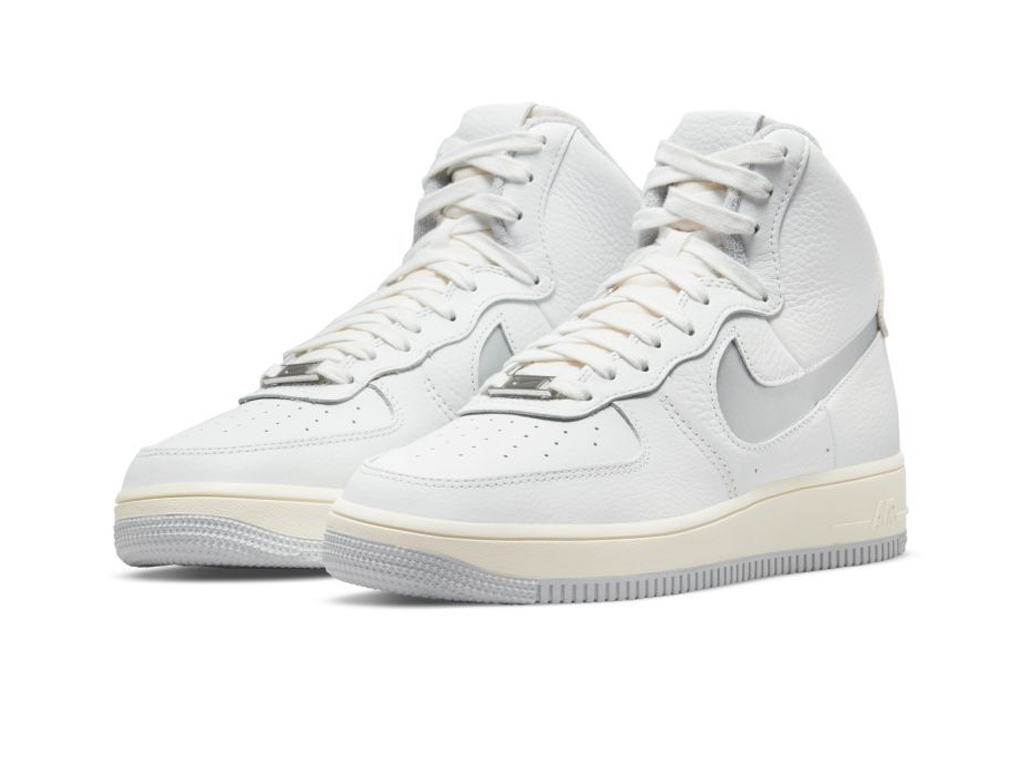 Nike Air Force 1 High Strapless White Light Smoke Grey