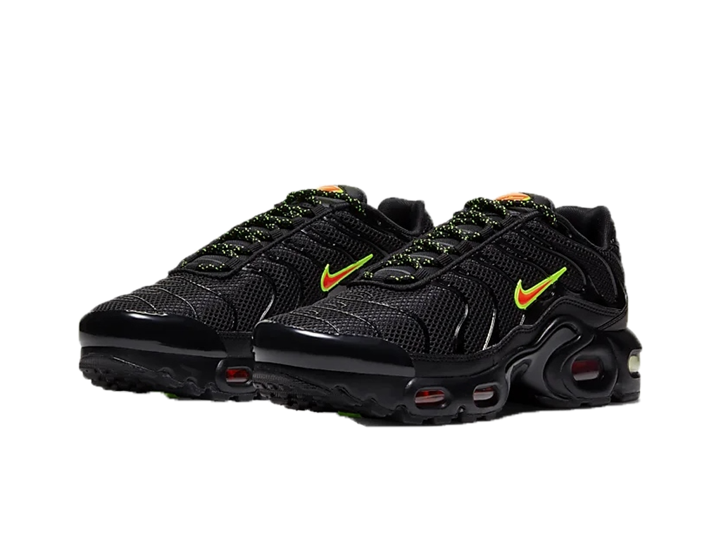 Nike Air Max Plus GS Black Volt Hyper Crimson