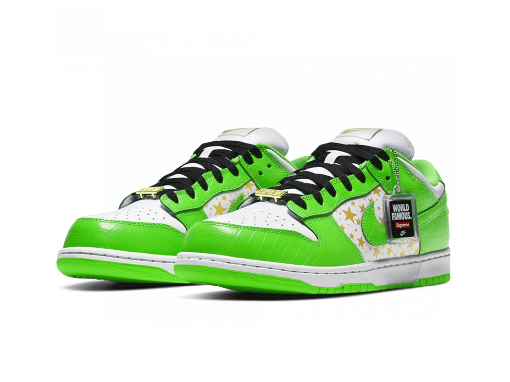 Nike SB Dunk Low Supreme Stars Mean Green (2021)