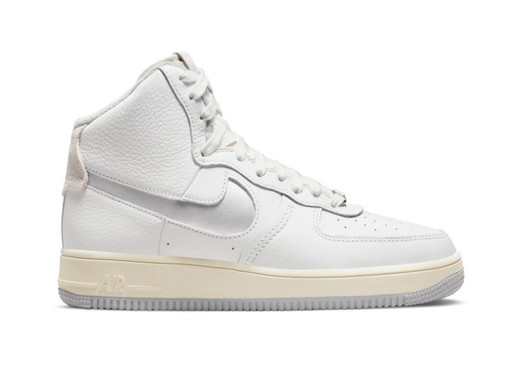 Nike Air Force 1 High Strapless White Light Smoke Grey