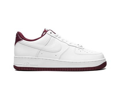 Nike Air Force 1 07 White Dark Beetroot