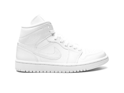 Nike Air Jordan 1 Mid GS Triple White 2023