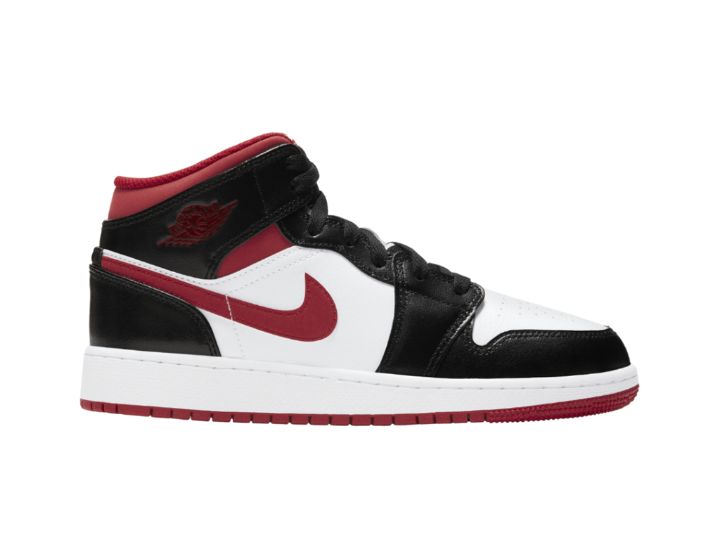 Nike Air Jordan 1 Mid GS Black Gym Red