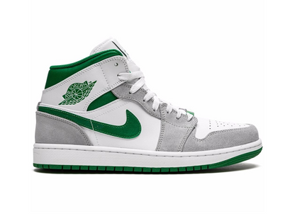 Nike Air Jordan 1 Mid SE GS Grey Pine Green