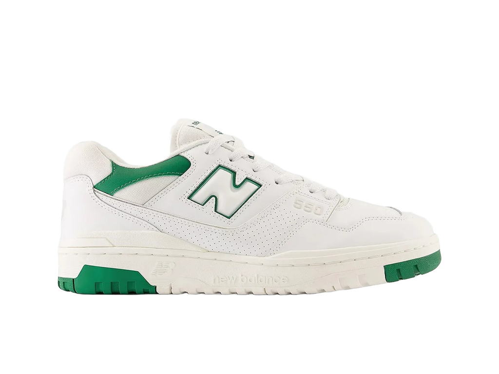 New Balance 550 White Classic Green