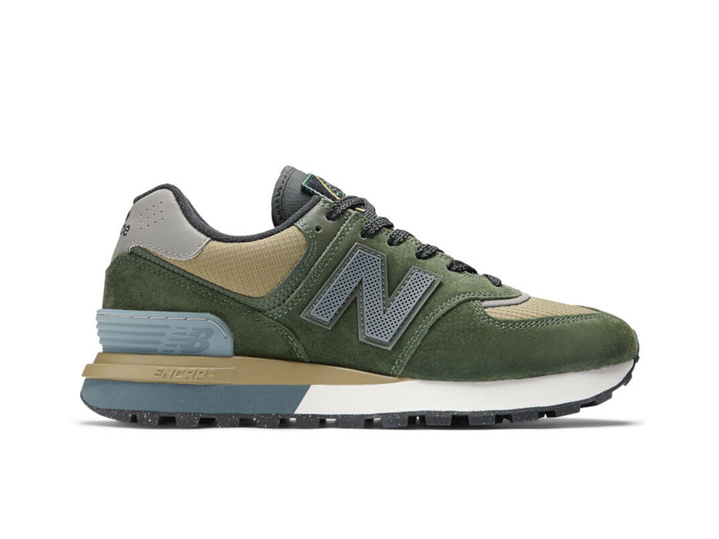 New Balance 574 Legacy Stone Island tamno zelena