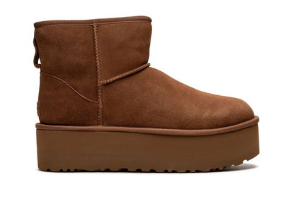 UGG klasične mini čizme s platformom boje kestena (ženske)