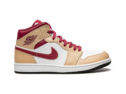 Nike Jordan 1 Mid Light Curry Cardinal