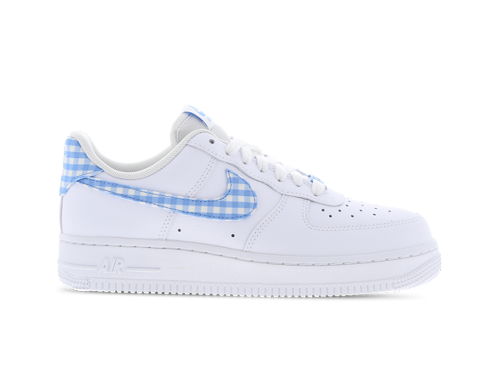 Nike Air Force 1 Low '07 Essential White University Blue Gingham