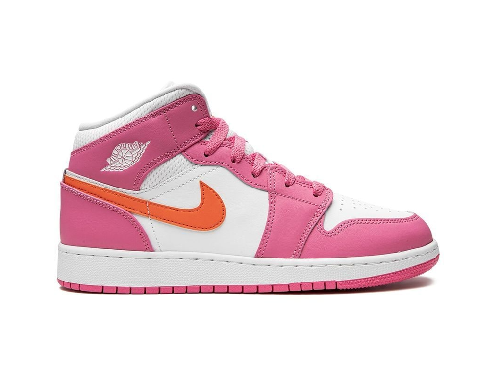 Jordan 1 Mid Pinksicle Safety Orange (GS)