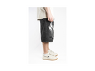 Custom Leather Tribal Shorts Black-Kalhoty-Custompantsprg-pikastore.cz