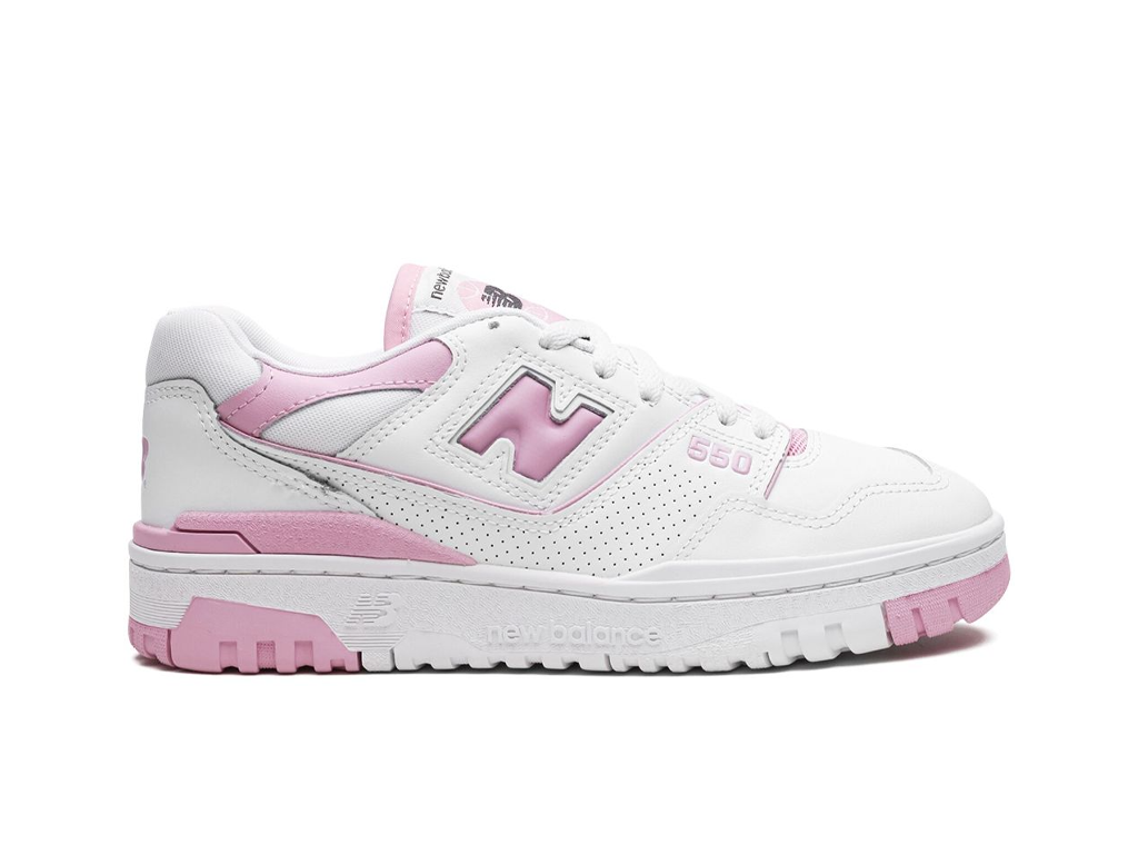 New Balance 550 White Bubblegum Pink (Women's)