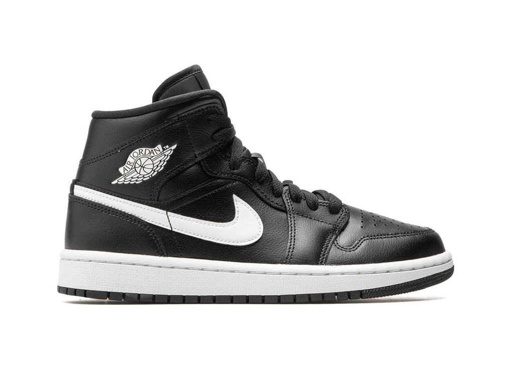 Nike Jordan 1 Mid Black White (Women's)