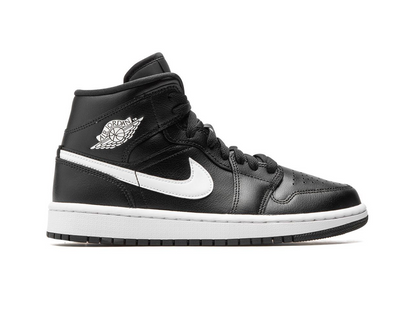 Nike Jordan 1 Mid Black White (Women's)