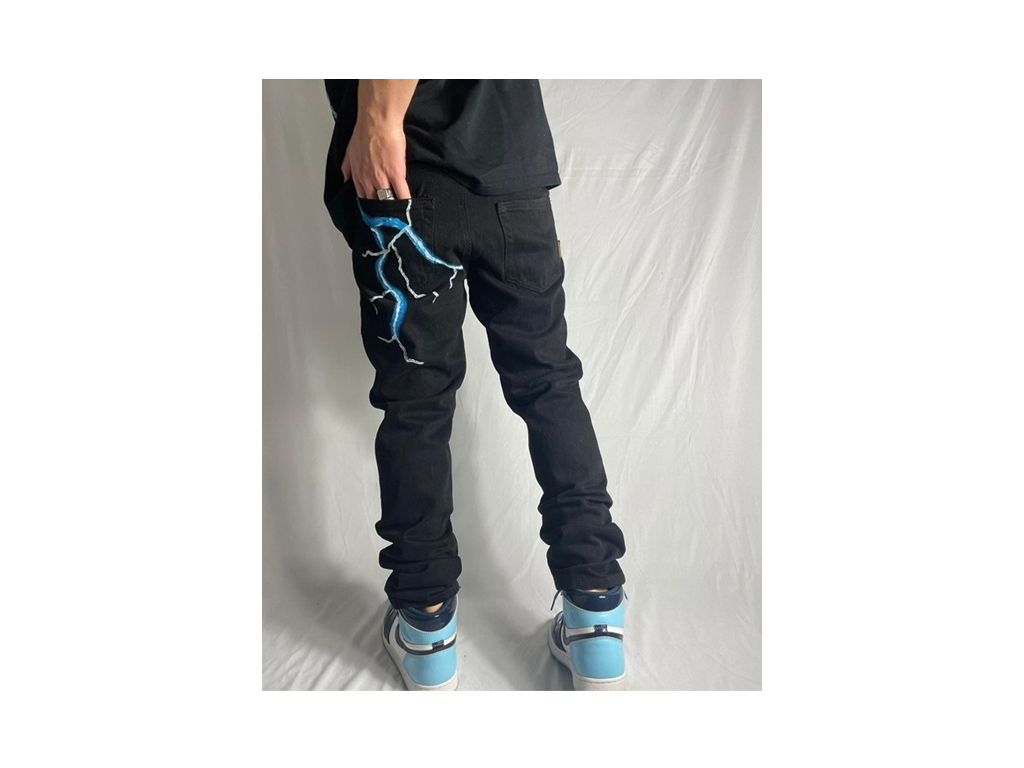 Custom Lightning Jeans