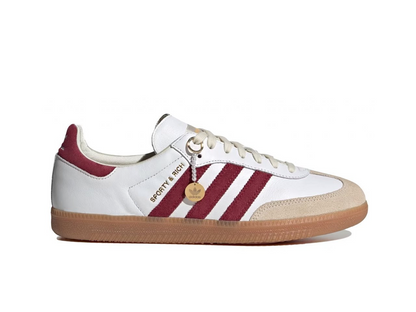 adidas Samba Sporty & Rich White Collegiate Burgundy