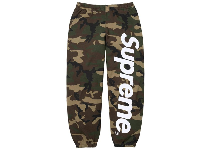 Supreme Satin Applique Sweatpant Woodland Camo-Supreme-pikastore.cz