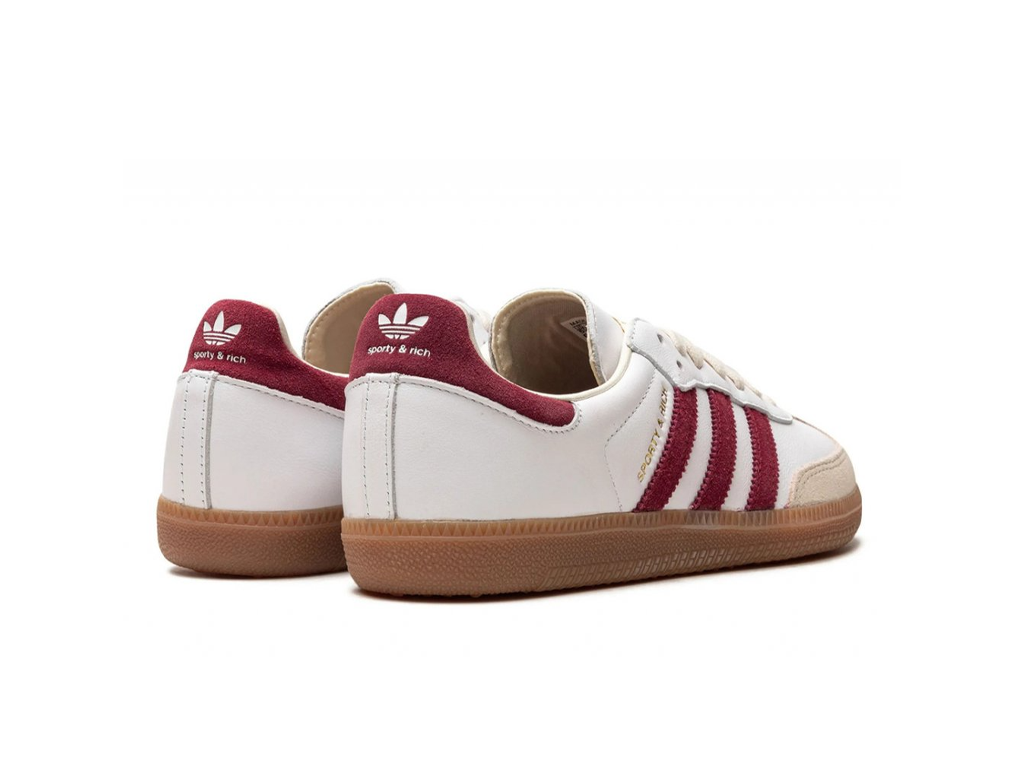 adidas Samba Sporty & Rich White Collegiate Burgundy