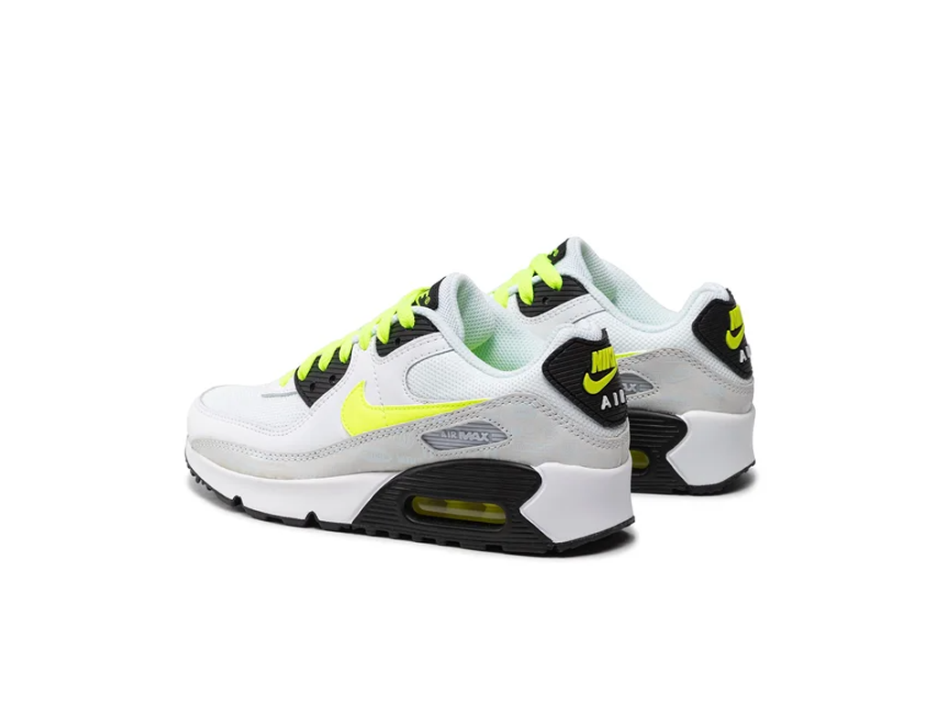 Nike Air Max 90 Leather White Volt (GS)