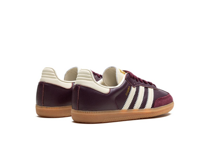 adidas Samba OG Maroon Gold Metallic (Women's)