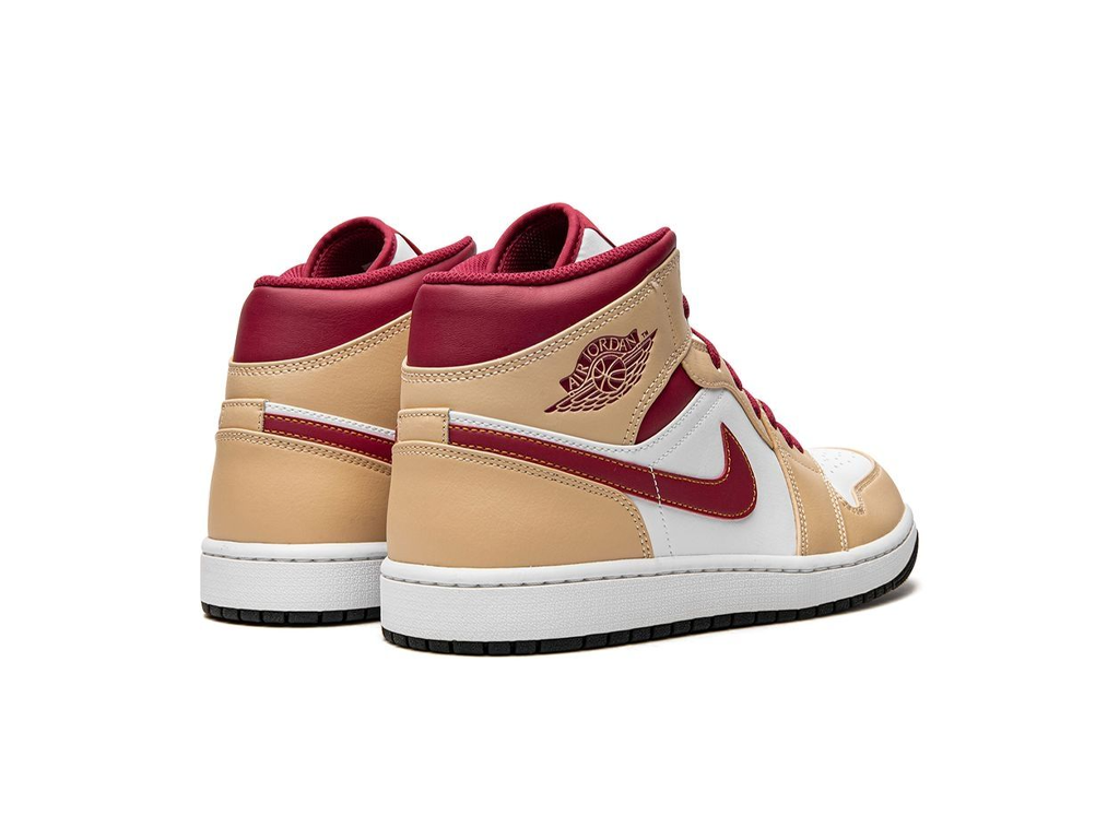 Nike Jordan 1 Mid Light Curry Cardinal