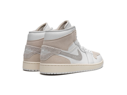 Nike Jordan 1 Mid SE Craft Inside Out White Grey