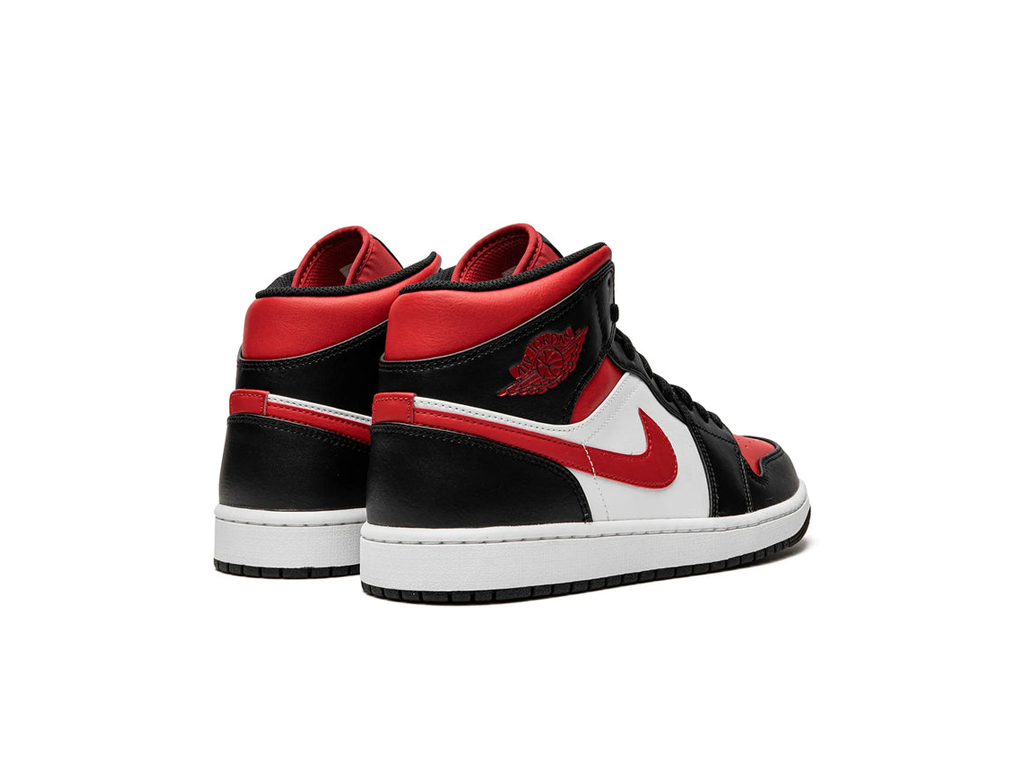 Nike Air Jordan 1 Mid Black Fire Red (GS)