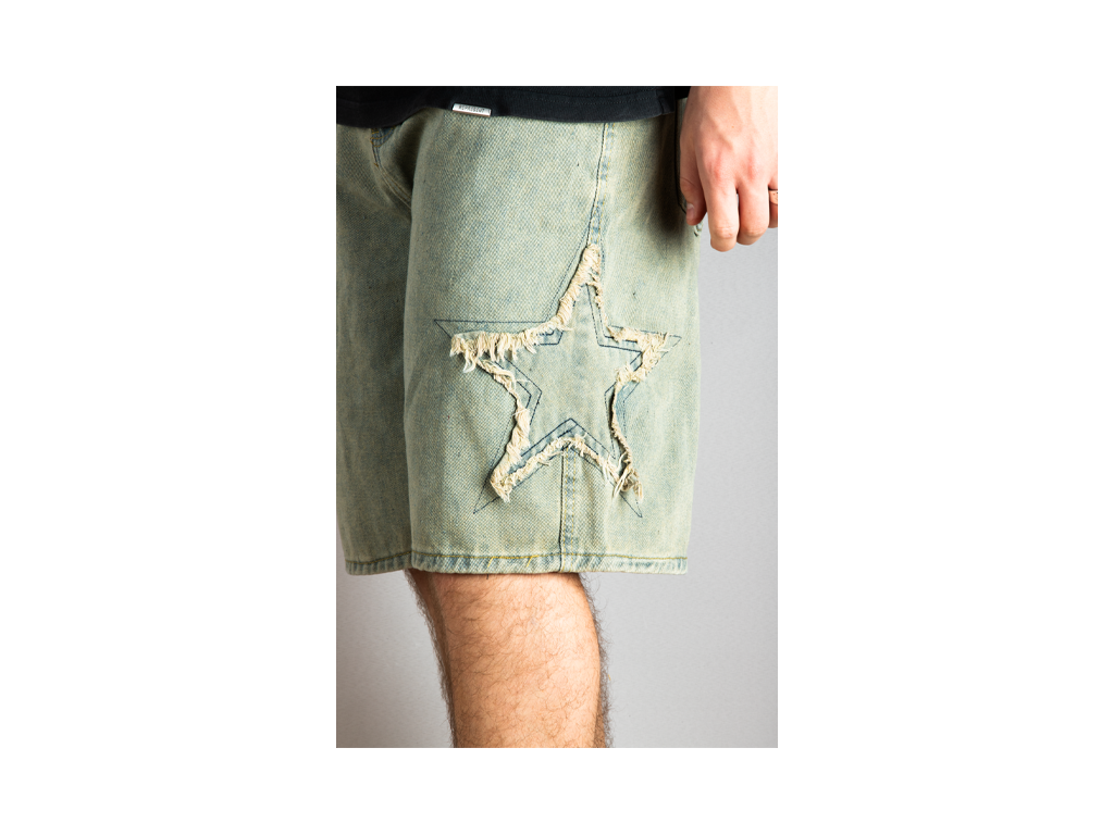 Custom Distressed Star Shorts